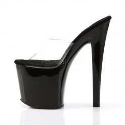 Pleaser 7.5" Black Platform Slide Platform Heels* Shoes