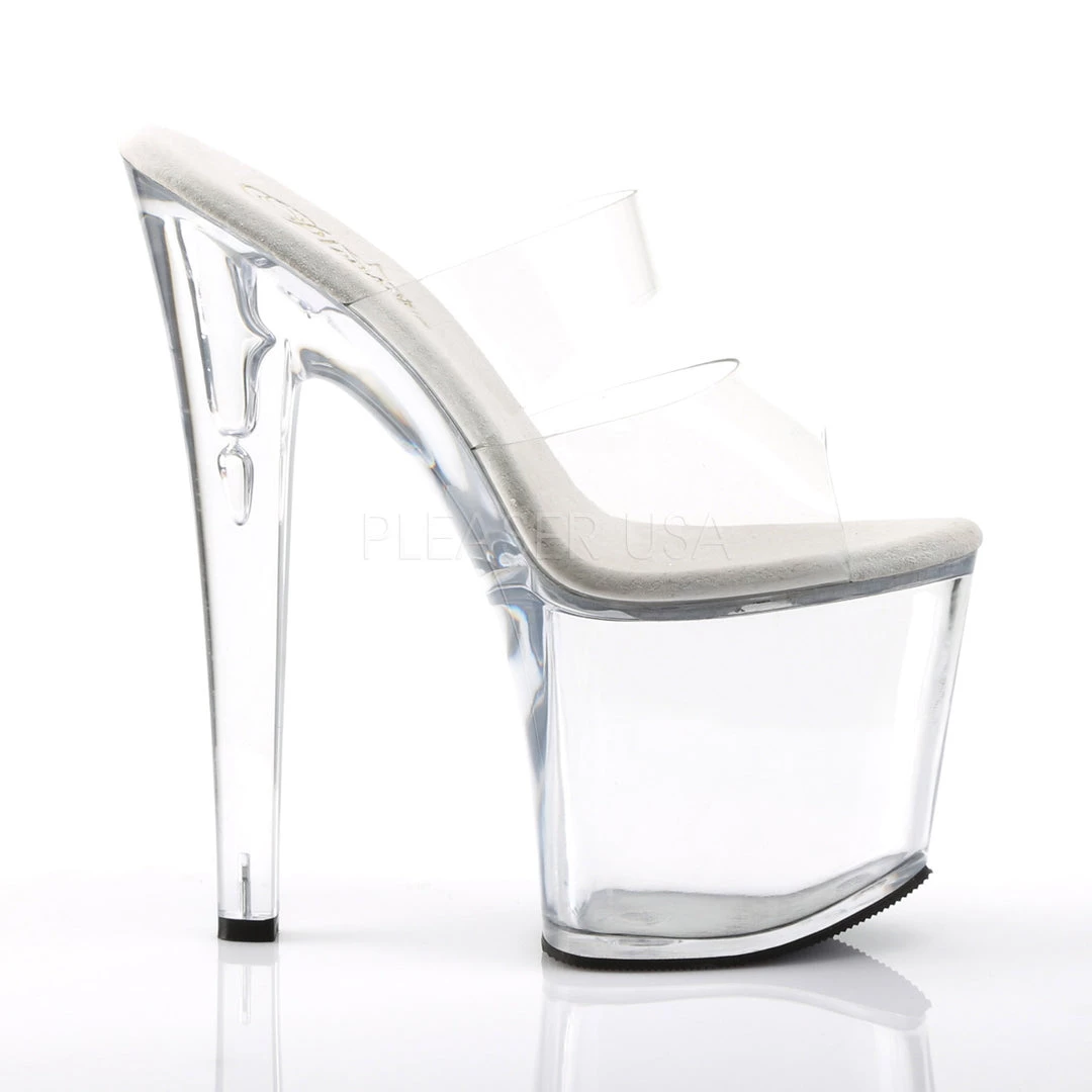 Pleaser 7.5" Clear Platform Heels* 6 Pleaser 7.5" Clear Platform Heels*