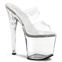 Pleaser 7.5" Clear Platform Heels*