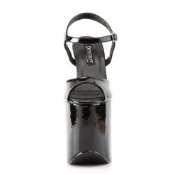 Devious 7.3" High Heel Black Patent Leather 4.3" Platforms*