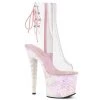 Pleaser Shoes 7" Heel Clear/Opal Glitter Unicorn Ankle Booties* 1 Pleaser Shoes 7" Heel Clear/Opal Glitter Unicorn Ankle Booties*