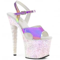 Pleaser 7" Heel Purple Glitter Platforms* Shoes