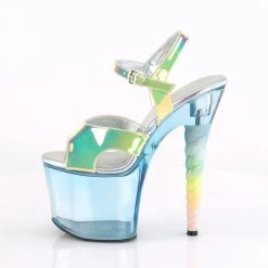 Pleaser Blue 7" Ankle Strap Pumps* Shoes