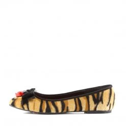Demonia Tiger Print Faux Hair Flats* Shoes