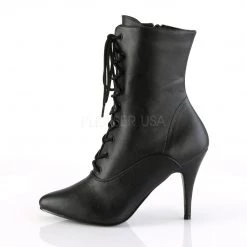 Pleaser 4" Heel Lace-Up Ankle Boot - Black* 7 Pleaser 4
