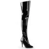 Pleaser 4" Heel Black Pattern Thigh High Boots* Shoes