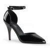 Pleaser 4" Heel Ankle Strap D'Orsay Pump - Black* Shoes 1 Pleaser 4" Heel Ankle Strap D'Orsay Pump - Black* Shoes