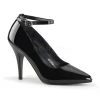 Pleaser Shoes 4" Heel Ankle Strap Pump - Black*
