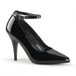 Pleaser Shoes 4" Heel Ankle Strap Pump - Black*