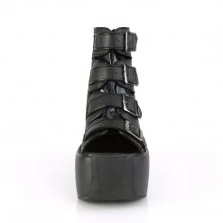 Demonia Shoes Black Vegan Leather 3.5