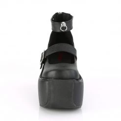 Demonia Black Vegan Leather Platform Shoes*