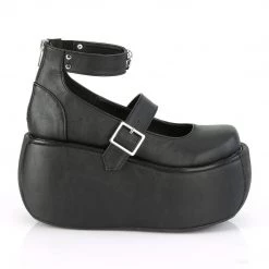 Demonia Black Vegan Leather Platform Shoes*