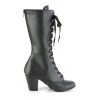 Demonia Shoes 3" Heel Black Vegan Leather Mid-Calf Boots* 1 Demonia Shoes 3" Heel Black Vegan Leather Mid-Calf Boots*