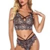 3WISHES Two Tone Lace Bra Set