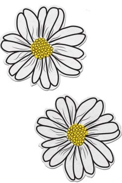 Pastease White & Yellow Wildflower Nipple Pasties Accessories