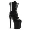 Pleaser 8" Heel Black 4" Platform Booties*