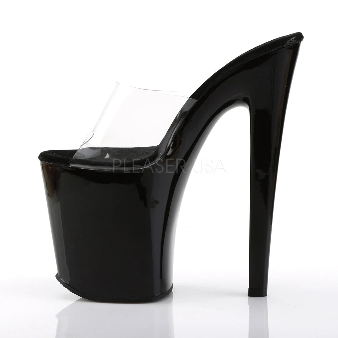 Pleaser 8 Inch Clear Heels* 4 Pleaser 8 Inch Clear Heels*