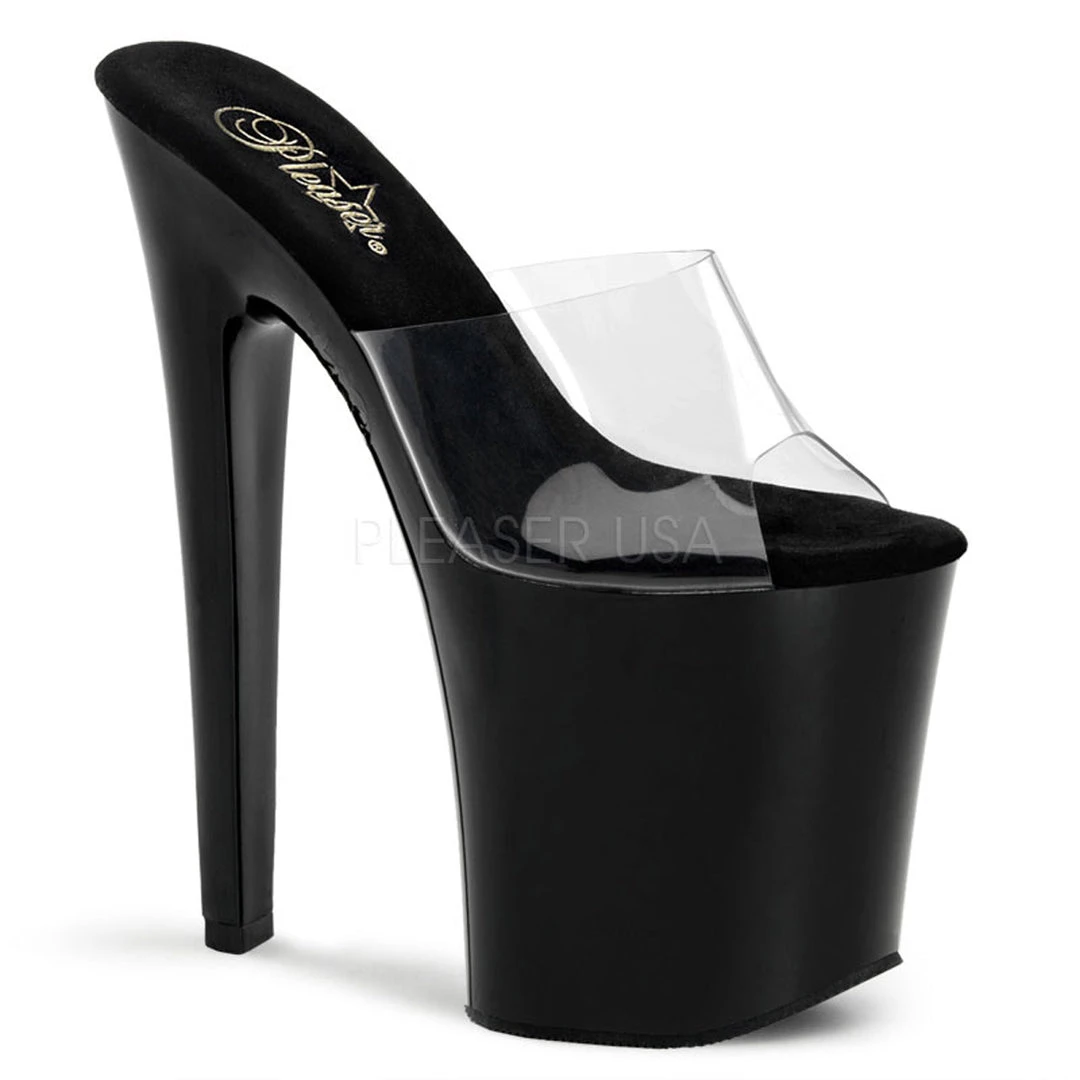 Pleaser 8 Inch Clear Heels* 3 Pleaser 8 Inch Clear Heels*
