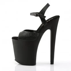 Pleaser 8" Black Faux Leather Platform Heels* 7 Pleaser 8