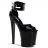Pleaser Shoes 8" Black Platform Heels*